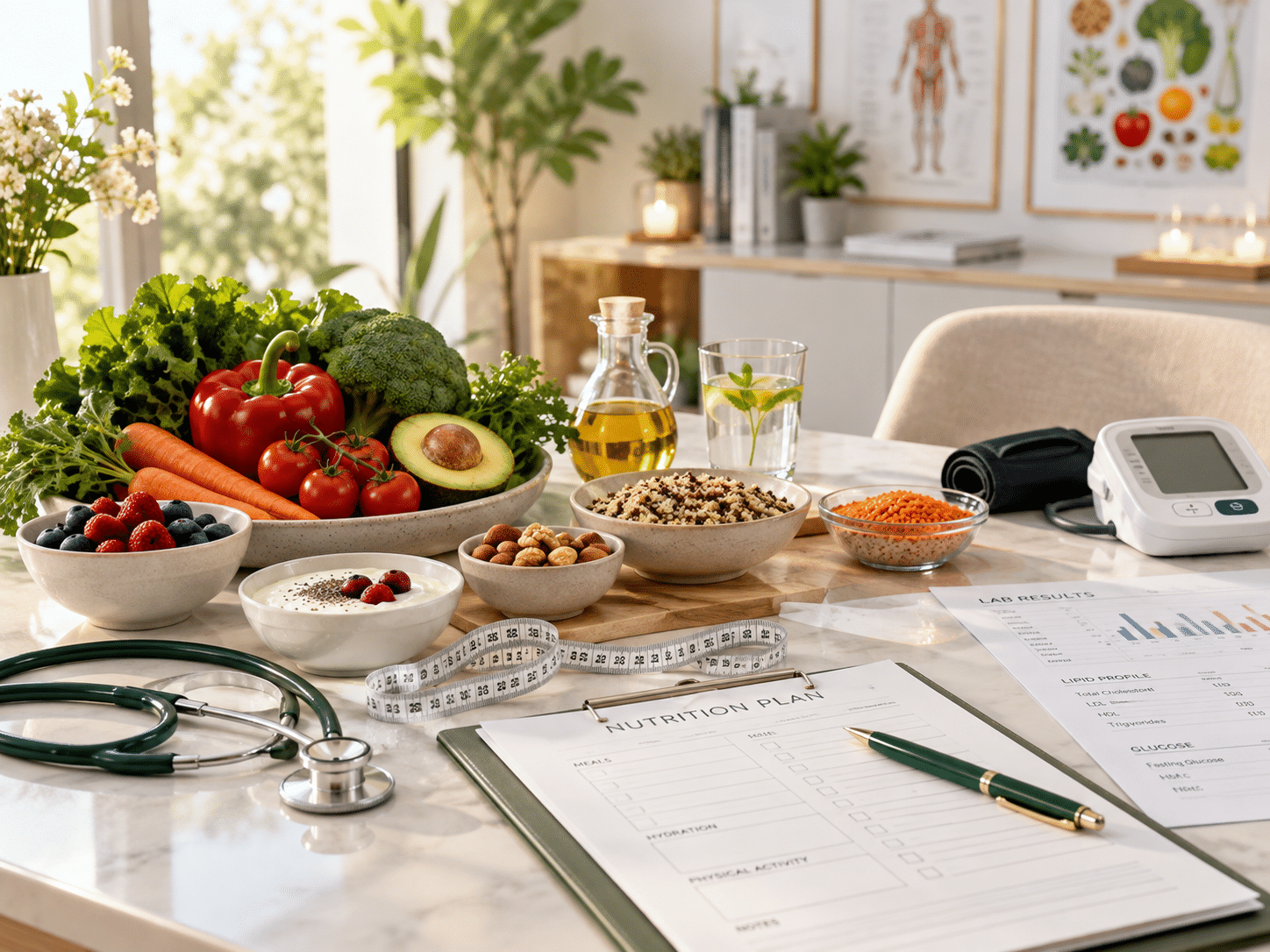 Imagen editorial relacionada con la nutrición clínica y la atención nutricional