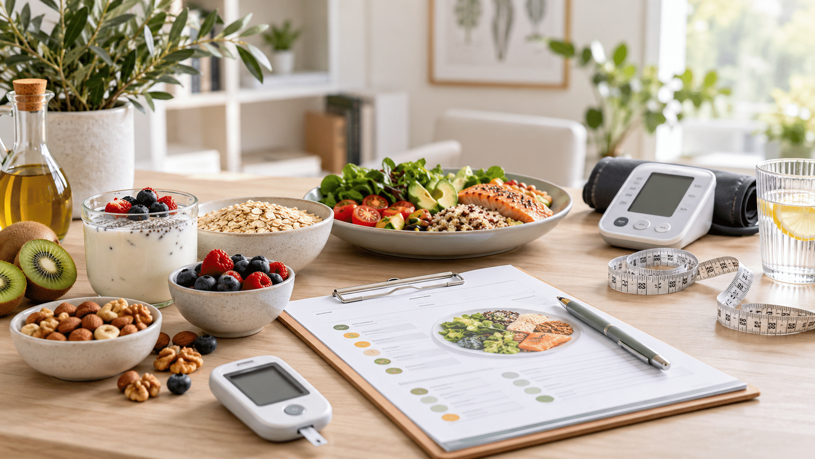 Alimentación variada y elementos relacionados con el seguimiento nutricional