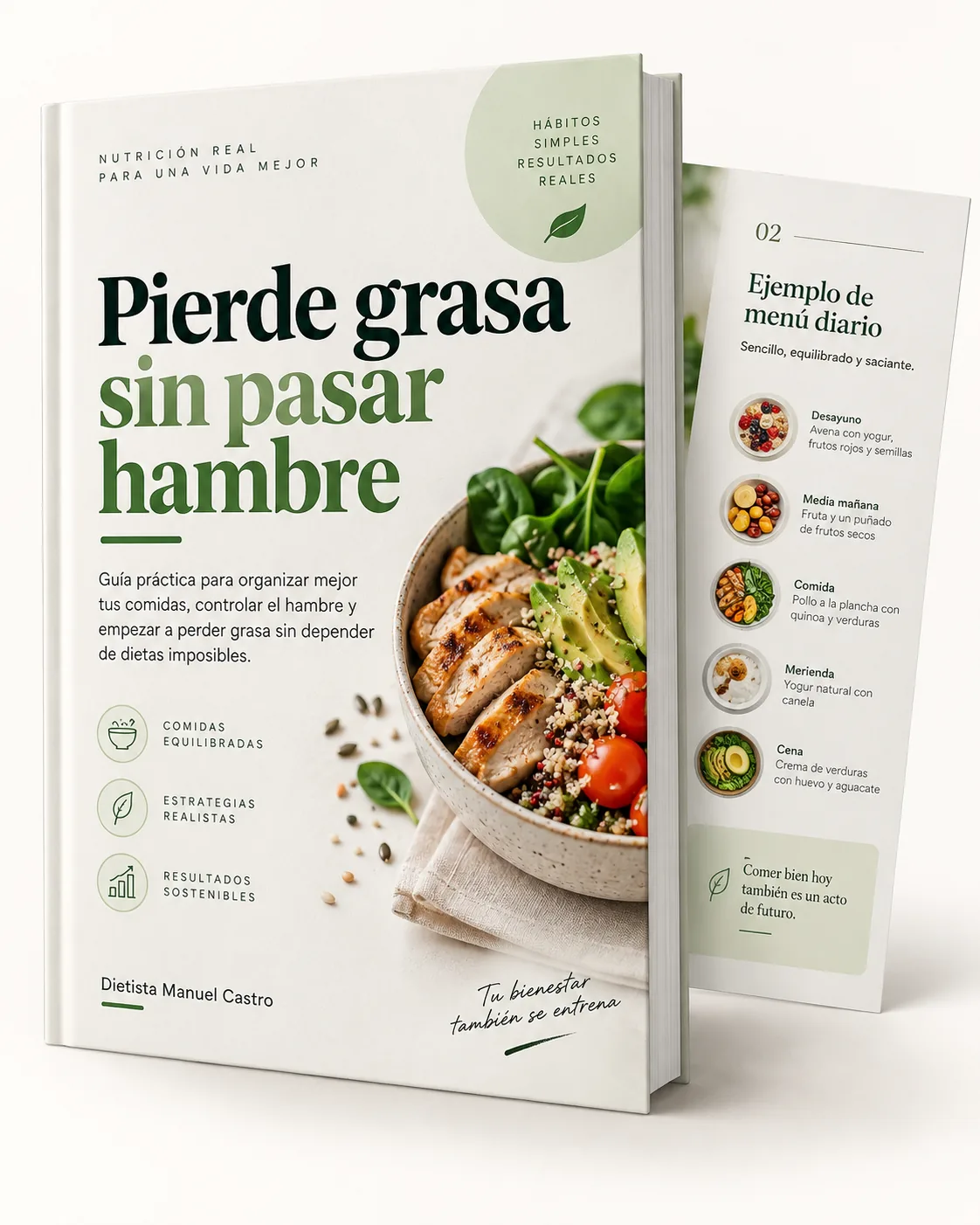 Guía Pierde grasa sin pasar hambre de Dietista Manuel Castro